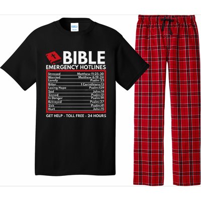 Bible Emergency Numbers Funny Christian Bible & Jesus Pajama Set