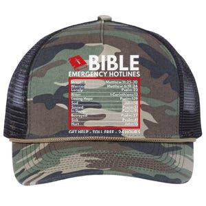 Bible Emergency Numbers Funny Christian Bible & Jesus Retro Rope Trucker Hat Cap