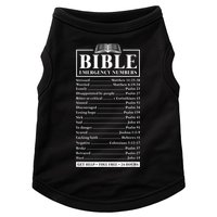 Bible Emergency Numbers Hotline Christian Verses Scriptures Doggie Tank