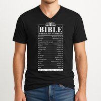 Bible Emergency Numbers Hotline Christian Verses Scriptures V-Neck T-Shirt