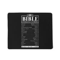 Bible Emergency Numbers Hotline Christian Verses Scriptures Mousepad