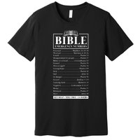 Bible Emergency Numbers Hotline Christian Verses Scriptures Premium T-Shirt