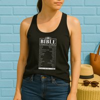 Bible Emergency Numbers Hotline Christian Verses Scriptures Womens Tank Top