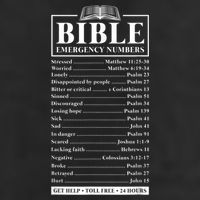 Bible Emergency Numbers Hotline Christian Verses Scriptures Trucker Hat