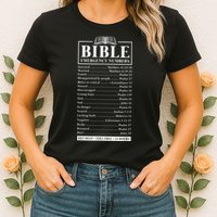 Bible Emergency Numbers Hotline Christian Verses Scriptures Womens T-Shirt