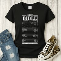 Bible Emergency Numbers Hotline Christian Verses Scriptures Womens T-Shirt