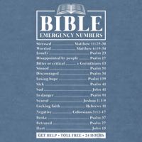 Bible Emergency Numbers Hotline Christian Verses Scriptures Garment-Dyed Sweatshirt