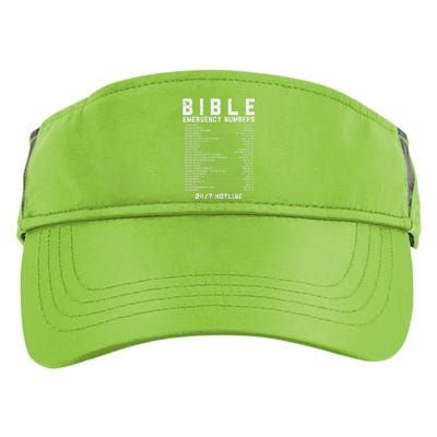 Bible Emergency Numbers Verse God Jesus Faith Christian Gift Adult Drive Performance Visor