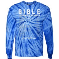 Bible Emergency Numbers Verse God Jesus Faith Christian Gift Tie-Dye Long Sleeve Shirt