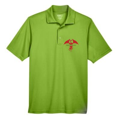 Bend The Knee Fantasy Dragon Men's Origin Performance Pique Polo