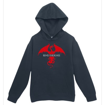 Bend The Knee Fantasy Dragon Urban Pullover Hoodie