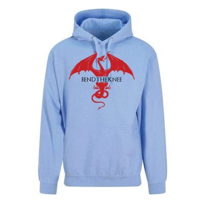 Bend The Knee Fantasy Dragon Unisex Surf Hoodie