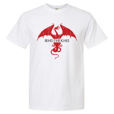 Bend The Knee Fantasy Dragon Garment-Dyed Heavyweight T-Shirt