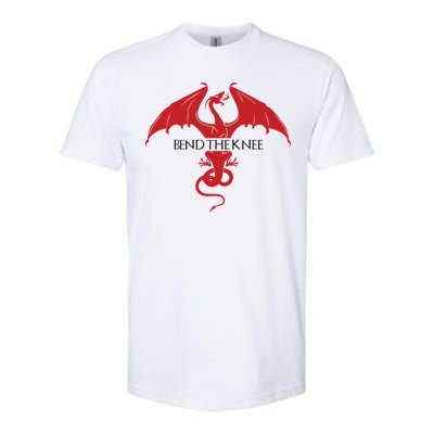 Bend The Knee Fantasy Dragon Softstyle CVC T-Shirt