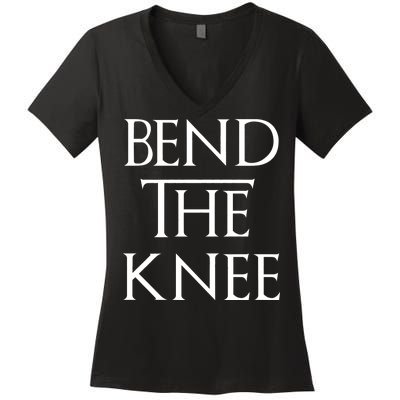 Bend The Knee Mother Of Dragons Women's V-Neck T-Shirt