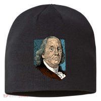 Benjamin Franklin Portrait Sustainable Beanie