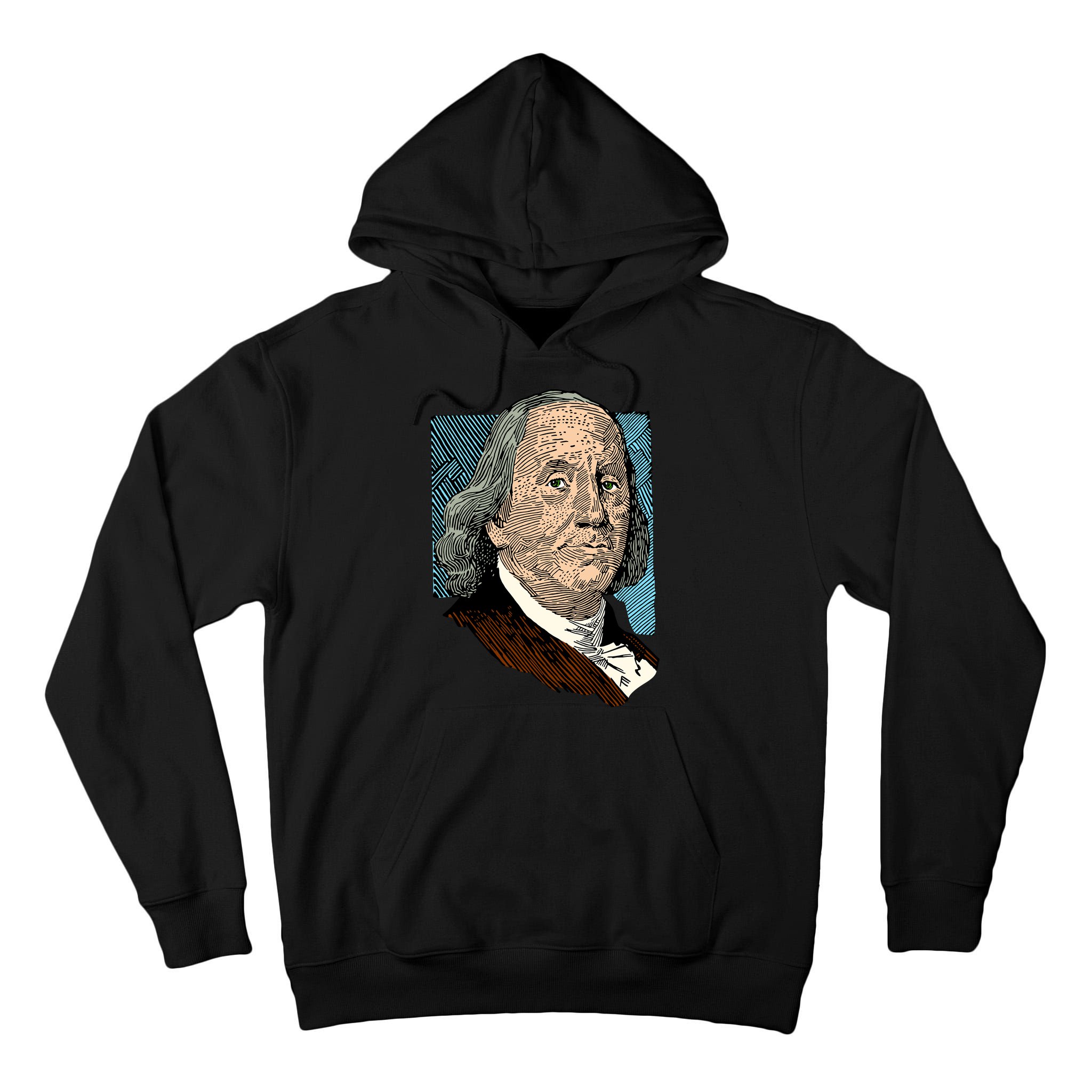 Benjamin Franklin Portrait Tall Hoodie