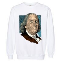Benjamin Franklin Portrait Garment-Dyed Sweatshirt