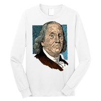 Benjamin Franklin Portrait Long Sleeve Shirt