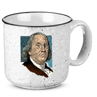 Benjamin Franklin Portrait 15oz Campfire Ceramic Mug