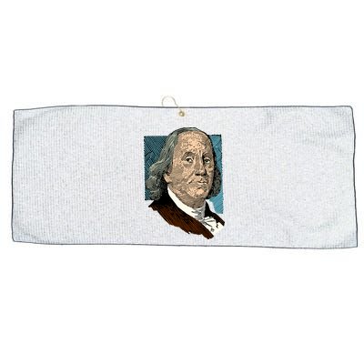 Benjamin Franklin Portrait Large Microfiber Waffle Golf Towel