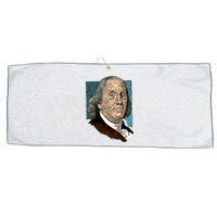 Benjamin Franklin Portrait Large Microfiber Waffle Golf Towel