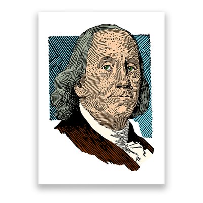 Benjamin Franklin Portrait Poster