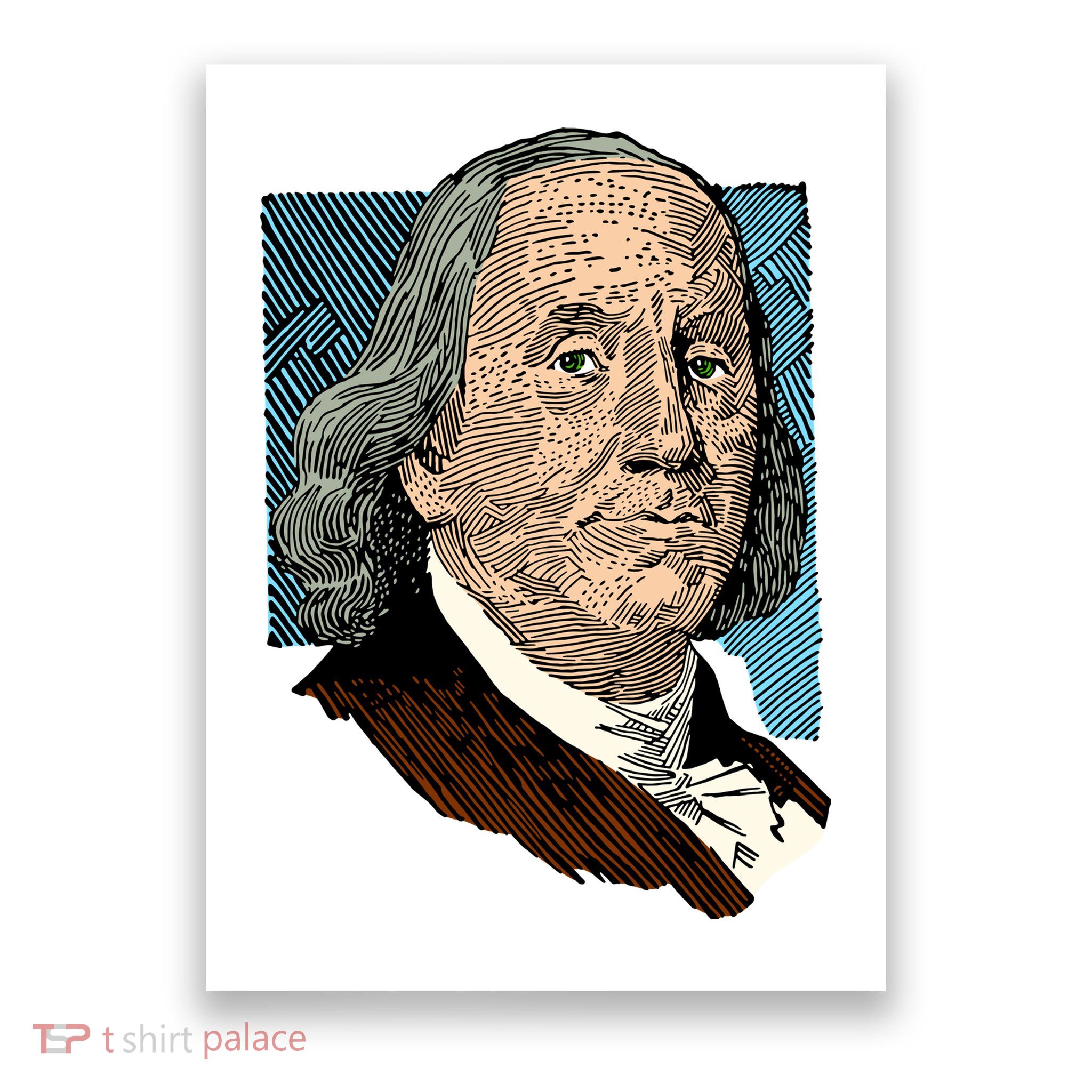 Benjamin Franklin Portrait Poster
