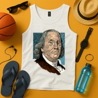 Benjamin Franklin Portrait Tank Top