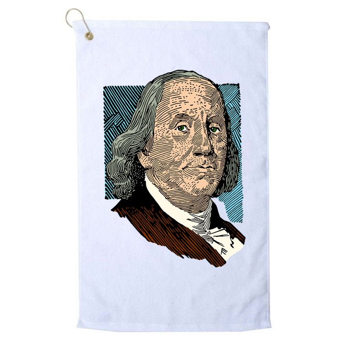 Benjamin Franklin Portrait Golf Towel