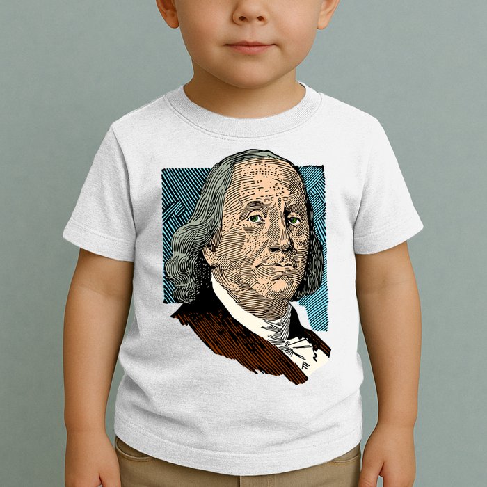 Benjamin Franklin Portrait Toddler T-Shirt