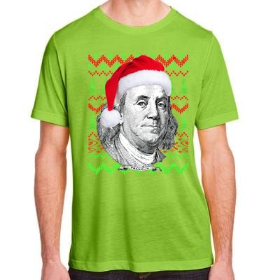 Benjamin Franklin Ugly Christmas Sweater Adult ChromaSoft Performance T-Shirt