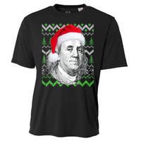 Benjamin Franklin Ugly Christmas Sweater Cooling Performance Crew T-Shirt