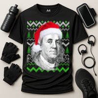 Benjamin Franklin Ugly Christmas Sweater Performance Shirt