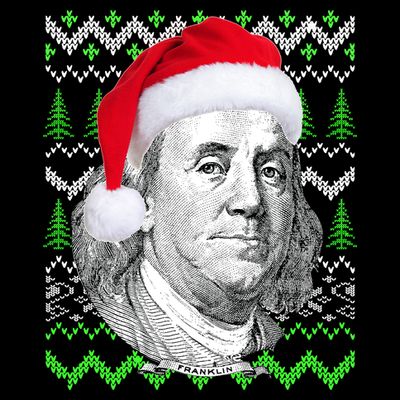 Benjamin Franklin Ugly Christmas Sweater T-Shirt