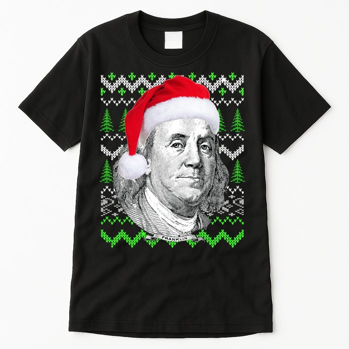 Benjamin Franklin Ugly Christmas Sweater Tall T-Shirt