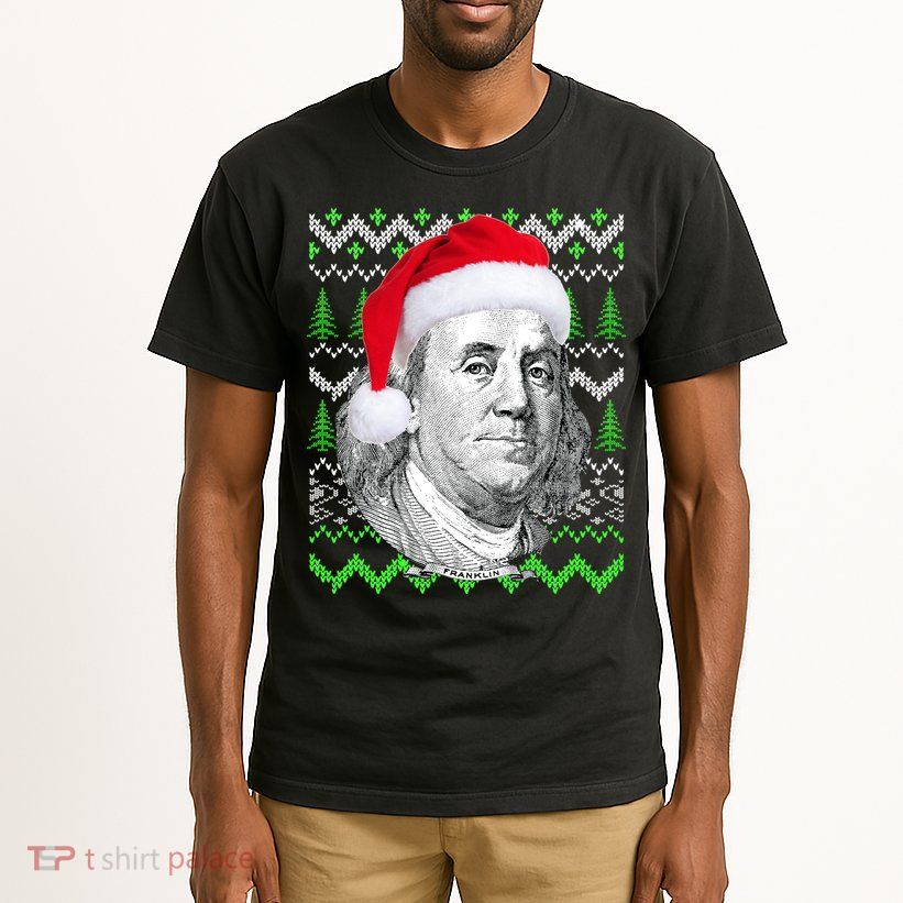 Benjamin Franklin Ugly Christmas Sweater Tall T-Shirt