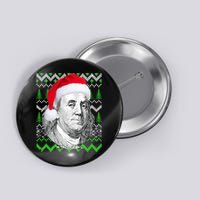 Benjamin Franklin Ugly Christmas Sweater Button