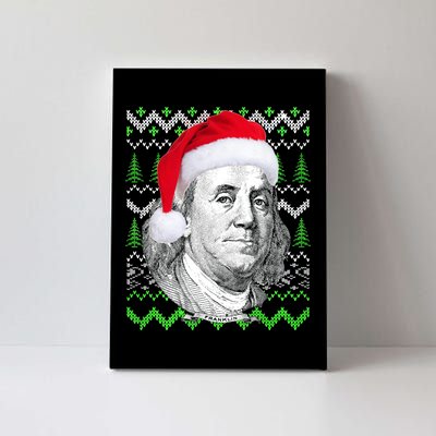 Benjamin Franklin Ugly Christmas Sweater Canvas