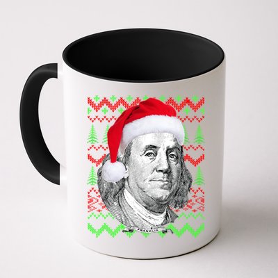 Benjamin Franklin Ugly Christmas Sweater Mug
