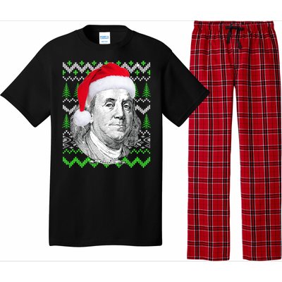 Benjamin Franklin Ugly Christmas Sweater Pajama Set