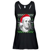 Benjamin Franklin Ugly Christmas Sweater Ladies Essential Flowy Tank