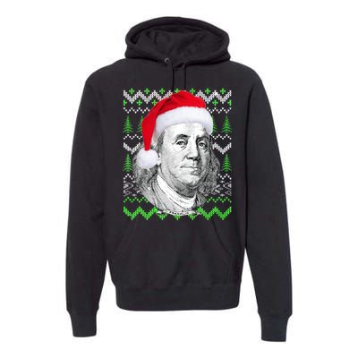 Benjamin Franklin Ugly Christmas Sweater Premium Hoodie