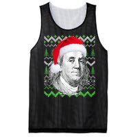 Benjamin Franklin Ugly Christmas Sweater Mesh Reversible Basketball Jersey Tank