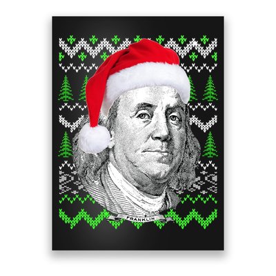 Benjamin Franklin Ugly Christmas Sweater Poster
