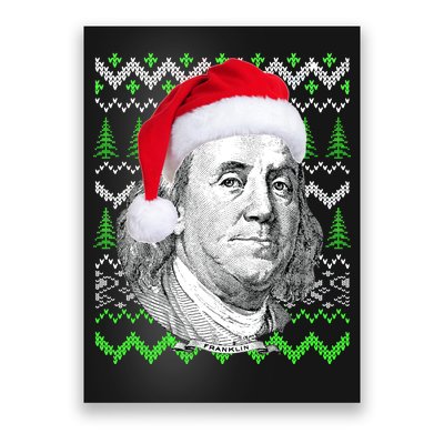 Benjamin Franklin Ugly Christmas Sweater Poster