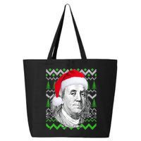 Benjamin Franklin Ugly Christmas Sweater 25L Jumbo Tote