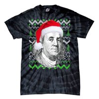 Benjamin Franklin Ugly Christmas Sweater Tie-Dye T-Shirt