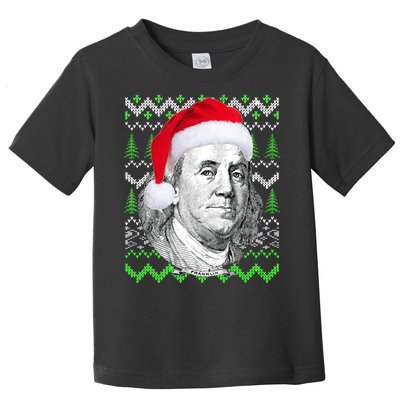 Benjamin Franklin Ugly Christmas Sweater Toddler T-Shirt