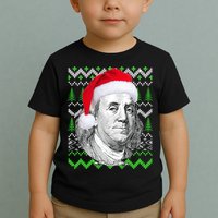 Benjamin Franklin Ugly Christmas Sweater Toddler T-Shirt
